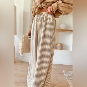Striped Wide Leg Pants